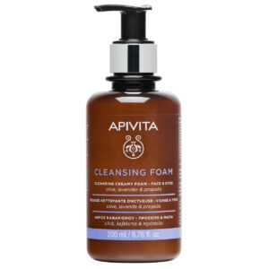 APIVITA CLEANSING CREAMY FOAM PJENA ZA UMIVANJE S LAVANDOM I MASLINOM BEZ ISUŠIVANJA KOŽE  200ML