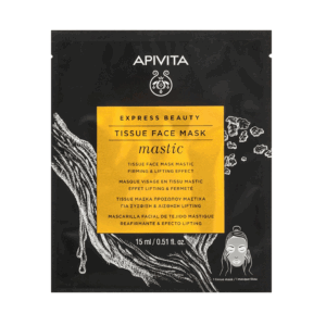 APIVITA EXPRESS BEAUTY SHEET MASKA U MARAMICI ZA UČVRŠĆIVANJE I ZATEZANJE KOŽE LICE S MASTIKOM 10ML