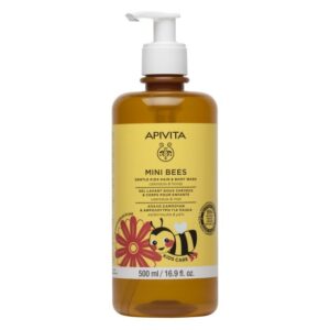 APIVITA MINI BEES ŠAMPON ZA PRANJE KOSE I TIJELA ZA DJECU S NEVENOM I MEDOM 500ML