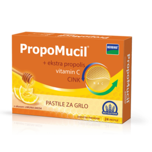ABELA PHARM PROPOMUCIL PASTILE MED&LIMUN KOD GRLOBOLJE I KAŠLJA