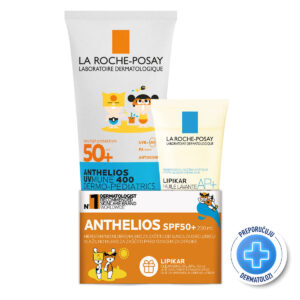LA ROCHE-POSAY ANTHELIOS PAKET UVMUNE 400 DERMO-PEDIATRICS HIDRATANTNO MLIJEKO SPF50+ ZA DJECU 250ML+POKLON LRP LIPIKAR CLEANSING OIL AP+ 100ML