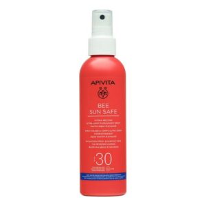 APIVITA BEE SUN SAFE HYDRA MELTING SPF30 ULTRA LAGANI SPREJ ZA ZAŠTITU OD SUNCA LICA I TIJELA 200ML