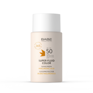 LABORATORIOS BABE SUN SUPER FLUID SUNSCREEN COLOR SPF50 ZAŠTITNI LAGANI OBOJANI FLUID S ANTIOKSIDANSAMA ZA SVE TIPOVE KOŽE 50ML