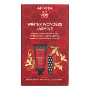 APIVITA PAKET WINTER WONDERS JASMINE KREMA ZA RUKE JASMIN PROPOLIS 50ML+BALZAM ZA USNE KESTEN 4,4G