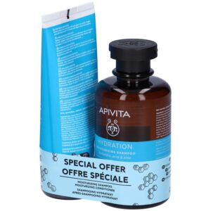 APIVITA PAKET HIDRATANTNI ŠAMPON S HIJALURONSKOM KISELINOM 250ML+HIDRATANTNI REGENERATOR S HIJALURONSKOM KISELINOM 150ML