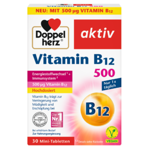 DOPPELHERZ AKTIV VITAMIN B12 500 30 TABLETA