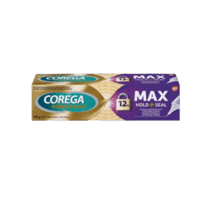 COREGA POWER MAX HOLD+SEAL KREMA ZA PRČVRŠĆIVANJE ZUBNE PROTEZE 40G
