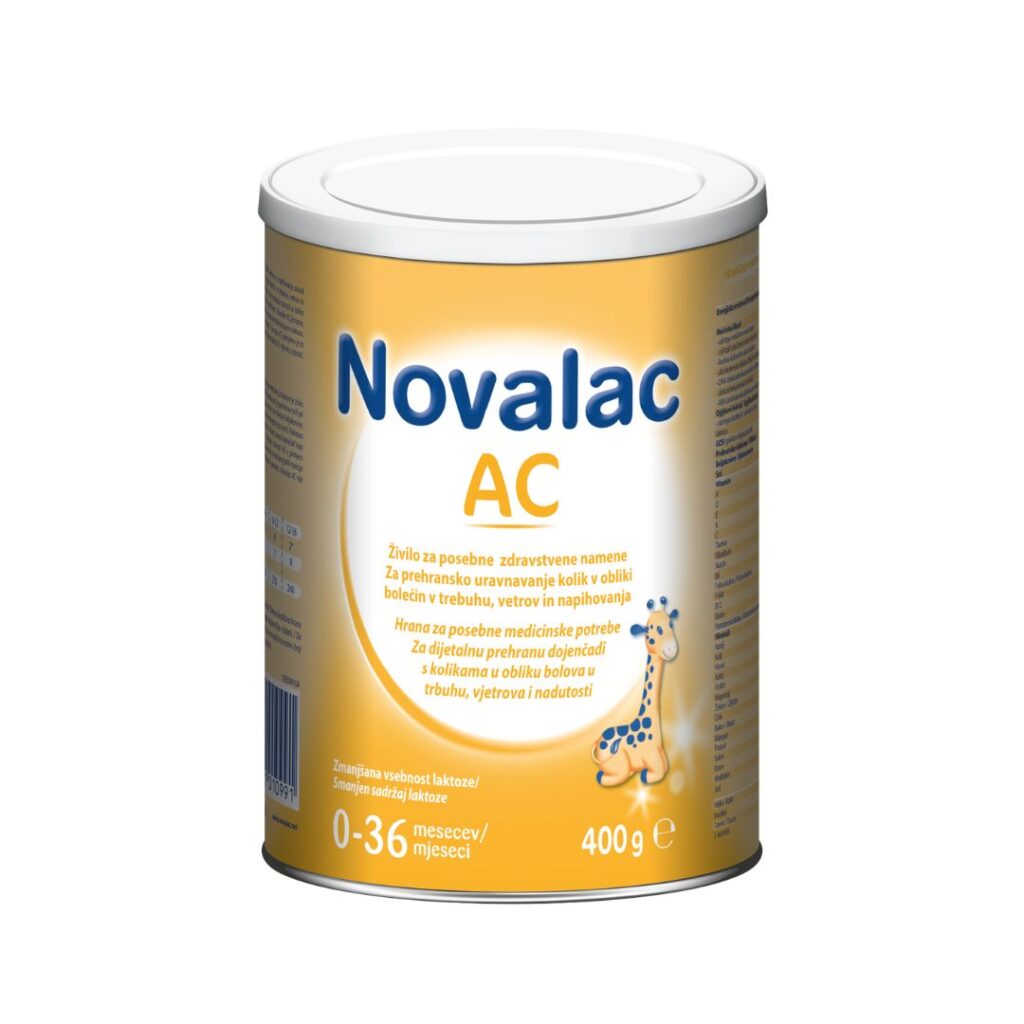 Novolac Pac NOVALAC AC MLIJEČNA HRANA ZA BEBE S GRČEVIMA 400G – Ljekarna Ljubic ...