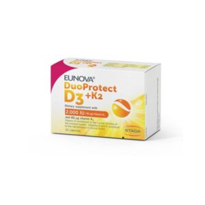 EUNOVA DUOPROTECT D3 2000IU +K2 ZA ZDRAVE KOSTI 30 KAPSULA